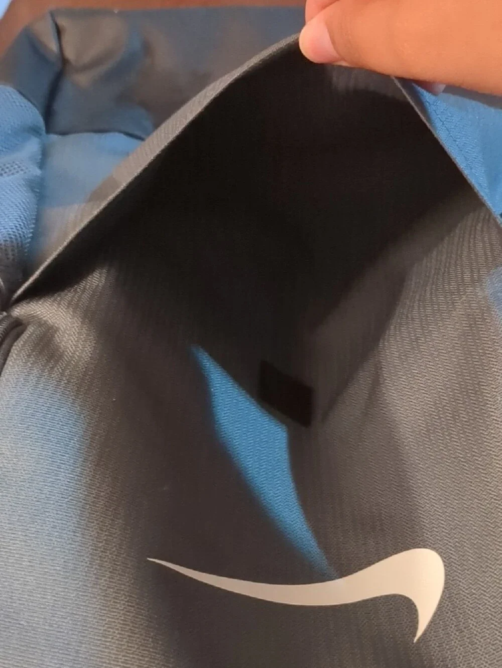 Nike Grey and Black Swoosh Everyday Backpack